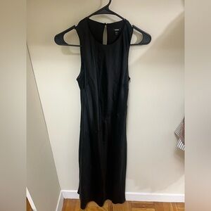 Black satin dress